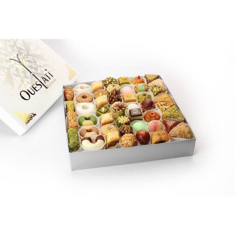 Assortiment Panaché XL, grand plateau de 47 pâtisseries orientales toutes différentes