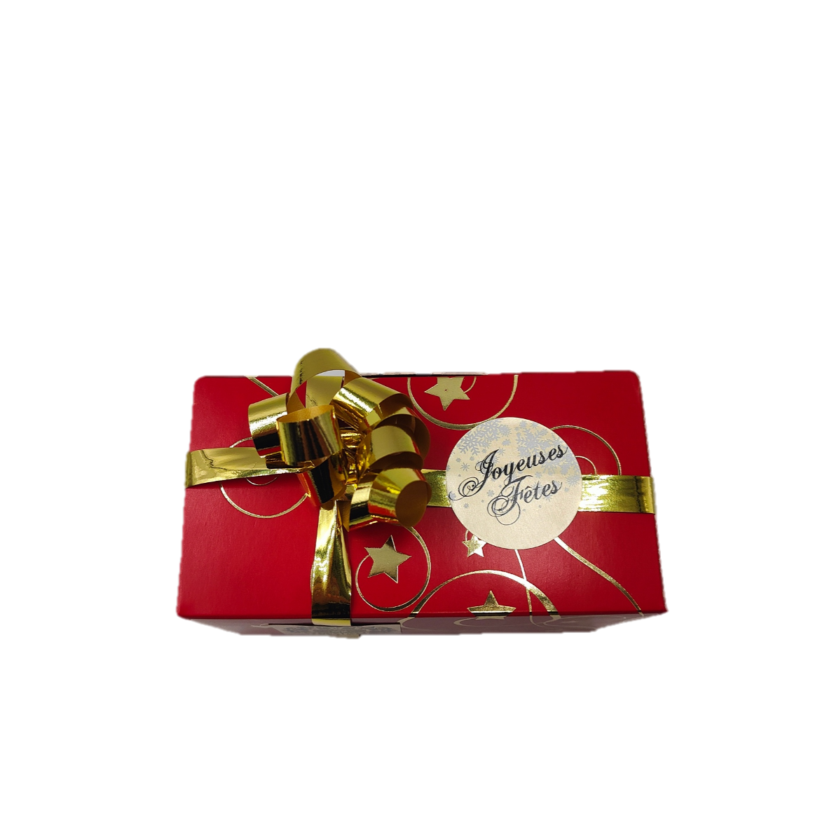 Ballotin rouge étoilé Joyeuses Fêtes format Small, pâtisseries orientales à offrir (3)