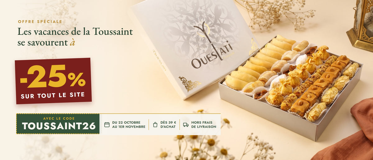 Les vacances de la Toussaint se savourent à -25 % sur tout le site avec le code TOUSSAINT26, du 22 octobre au 1er novembre, dès 39 € d'achat